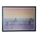 Pastel painting terrace by the sea