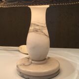 Pair of white marble bedside lamp
