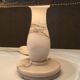 Pair of white marble bedside lamp