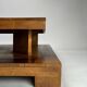 Sculptural Décon Coffee Table in Wood, Italy, 1970s