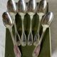 6 small Alfenide/Christofle dessert spoons