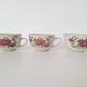 Chi Kiang Stoneware vintage flower mugs
