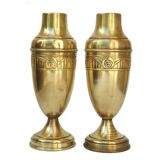 Paire de vases art déco en laiton-danois-1920