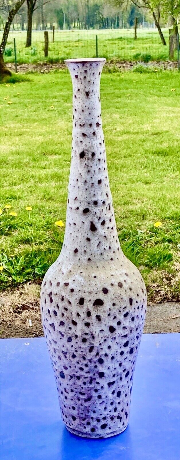 Ceramic vase Vallauris 1950 vintage Marius Bessone
