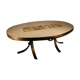 Table de forme ovale des années 1970