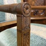 Restoration period armchair in walnut from the 19th century