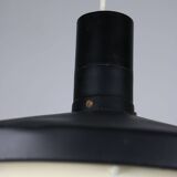 Mid-century industrial danish black pendant lamp, 1960s