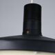 Mid-century industrial danish black pendant lamp, 1960s