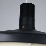 Suspension noire industrielle mid-century, danemark, 1960s