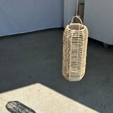 Small lantern-shaped rattan suspension H35 D15