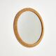 Round Wicker Framed Mirror, 1970s (MK10032)