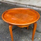Louis XV round coffee table in solid wood