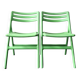 Set of 2 green Folding Air Chairs by Jasper Morrison for Magis, Italy 2003/2005