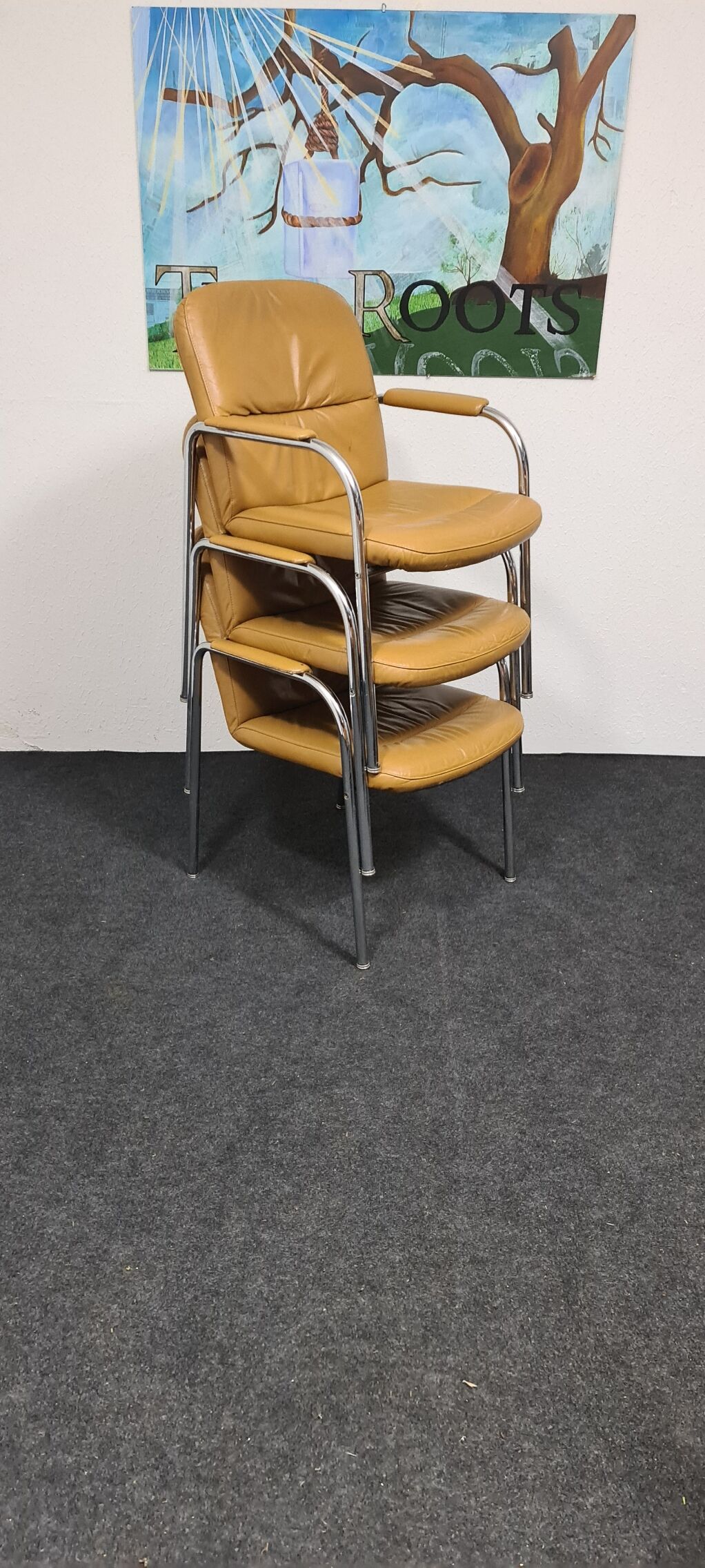 Vintage stacking chair  by Klober Germany
