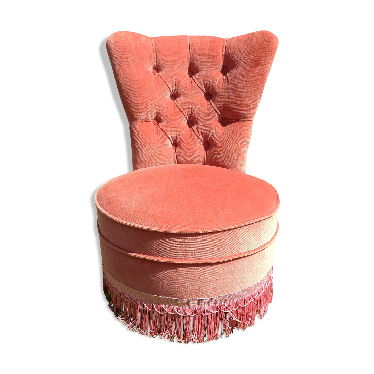Pink low chair