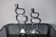 Pair of circle candlesticks by Matthew Hilton, England, 1980