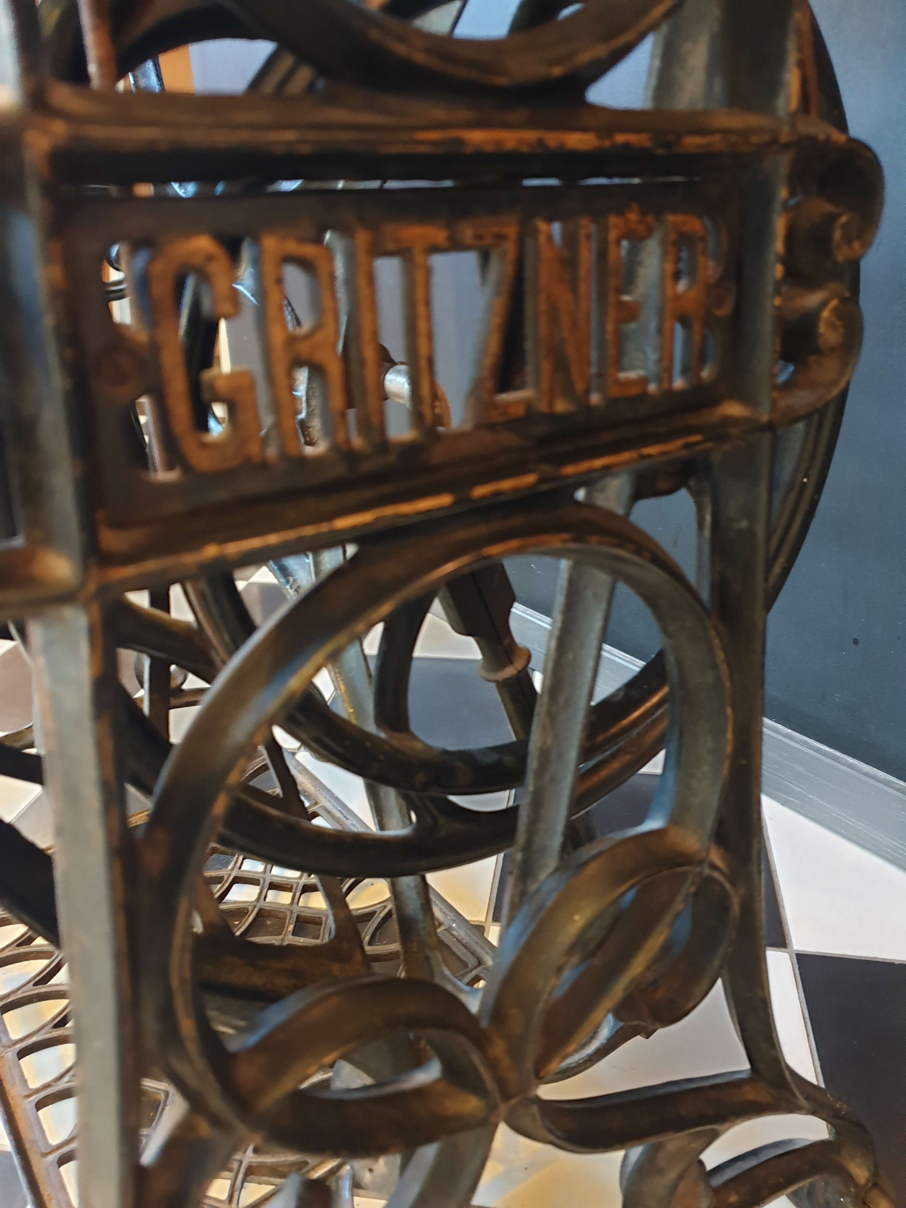 Old gritzner sewing machine