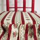 Red bamboo table by Arturo Pozzoli, 1980s, set of 7