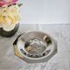 Vintage Coquillor butter dish in stainless steel