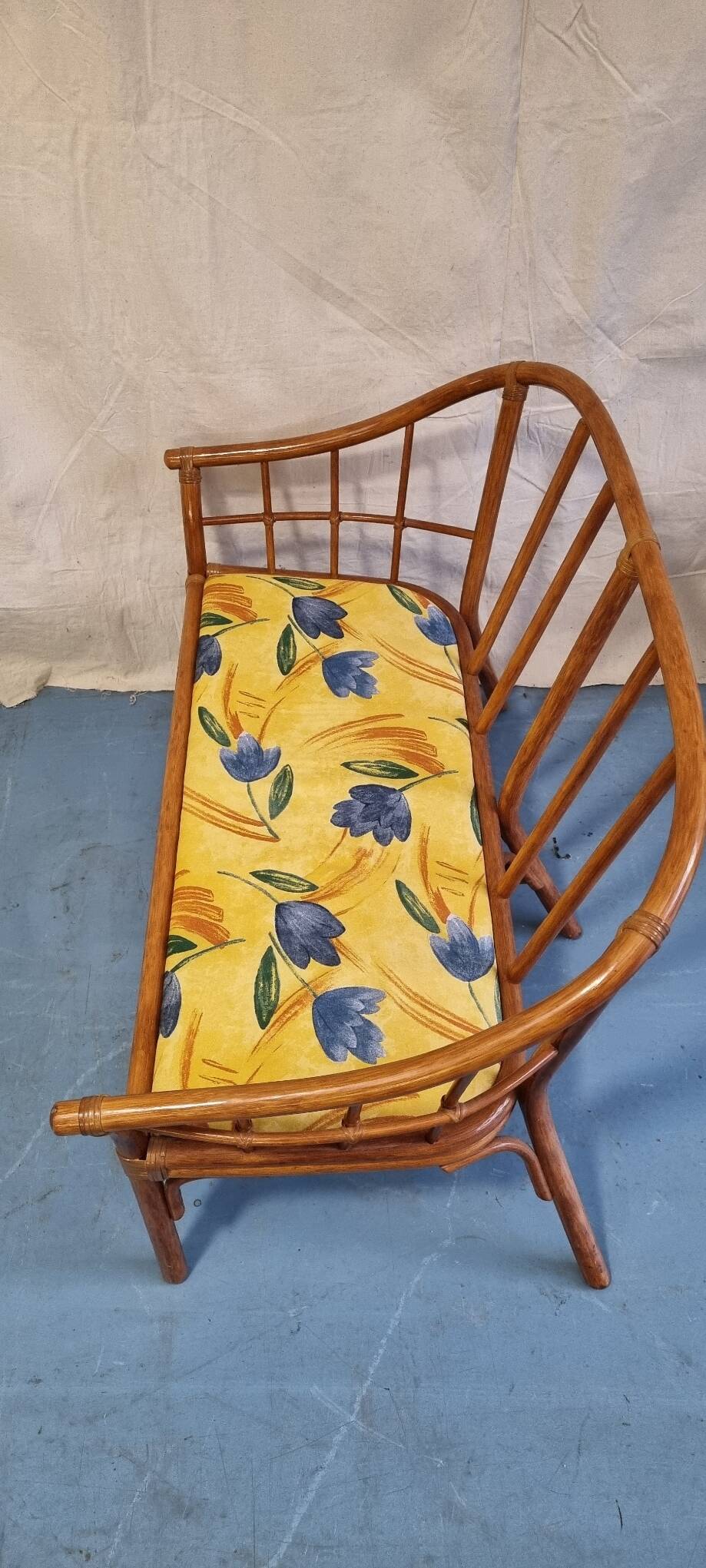 2-seater rattan sofa