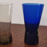 Set of 5 vintage colored aperitif glasses from the 60s/70s