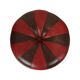 Round Vintage Pouf Brown Red Two-tone Skai Sixties