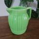Green ceramic jug