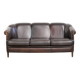 Unique sheepskin 3-seater sofa with deep colours and a distinctive design
