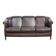 Unique sheepskin 3-seater sofa with deep colours and a distinctive design