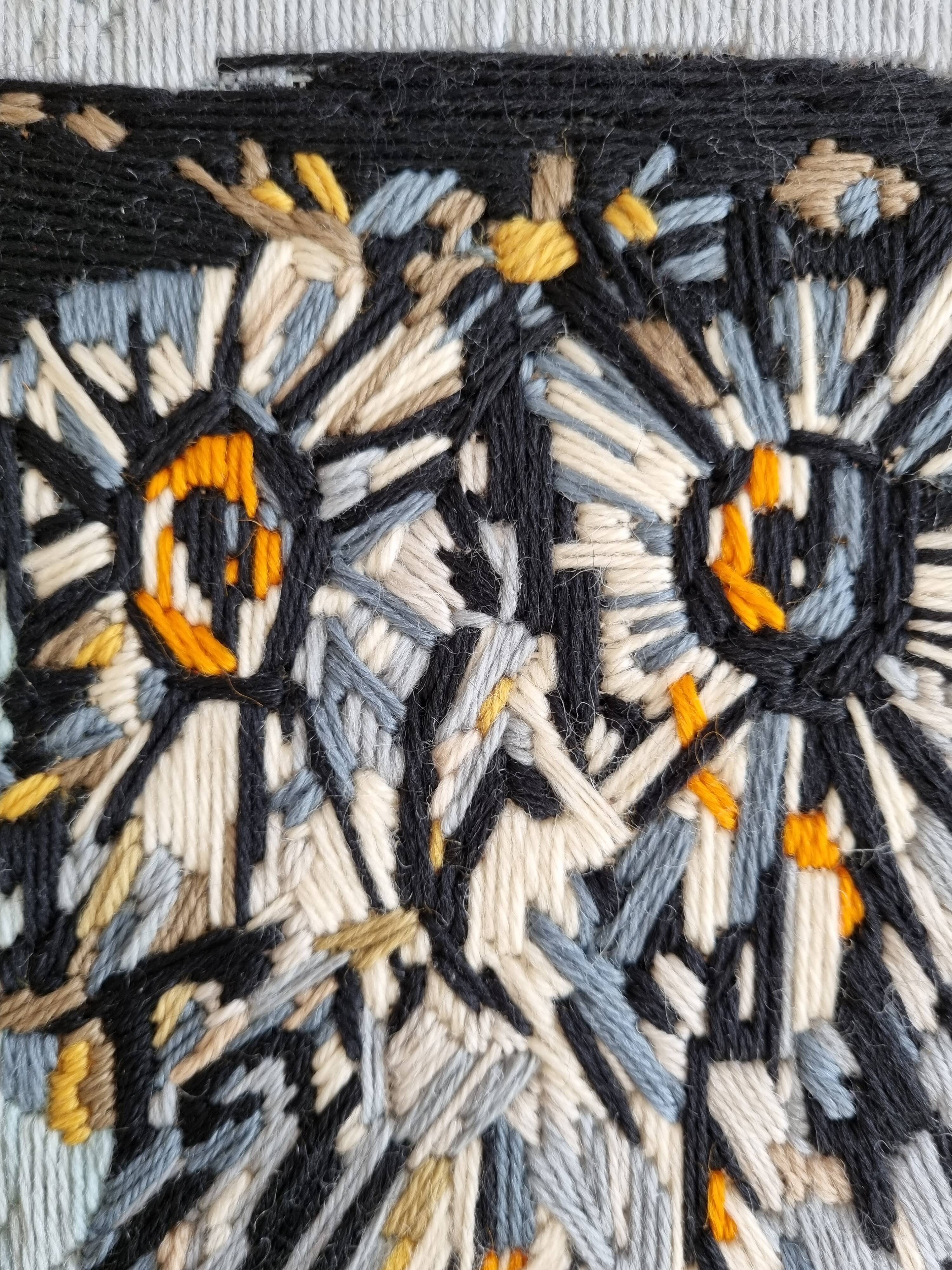 Tapestry after Bernard Buffet "the owl" 67 x 56 cm