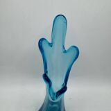 Blue glass vase, 1960s