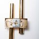 Lot of 4 golden wall lamps