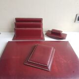 Vintage leather desk set