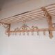 Vintage wrought iron coat rack
