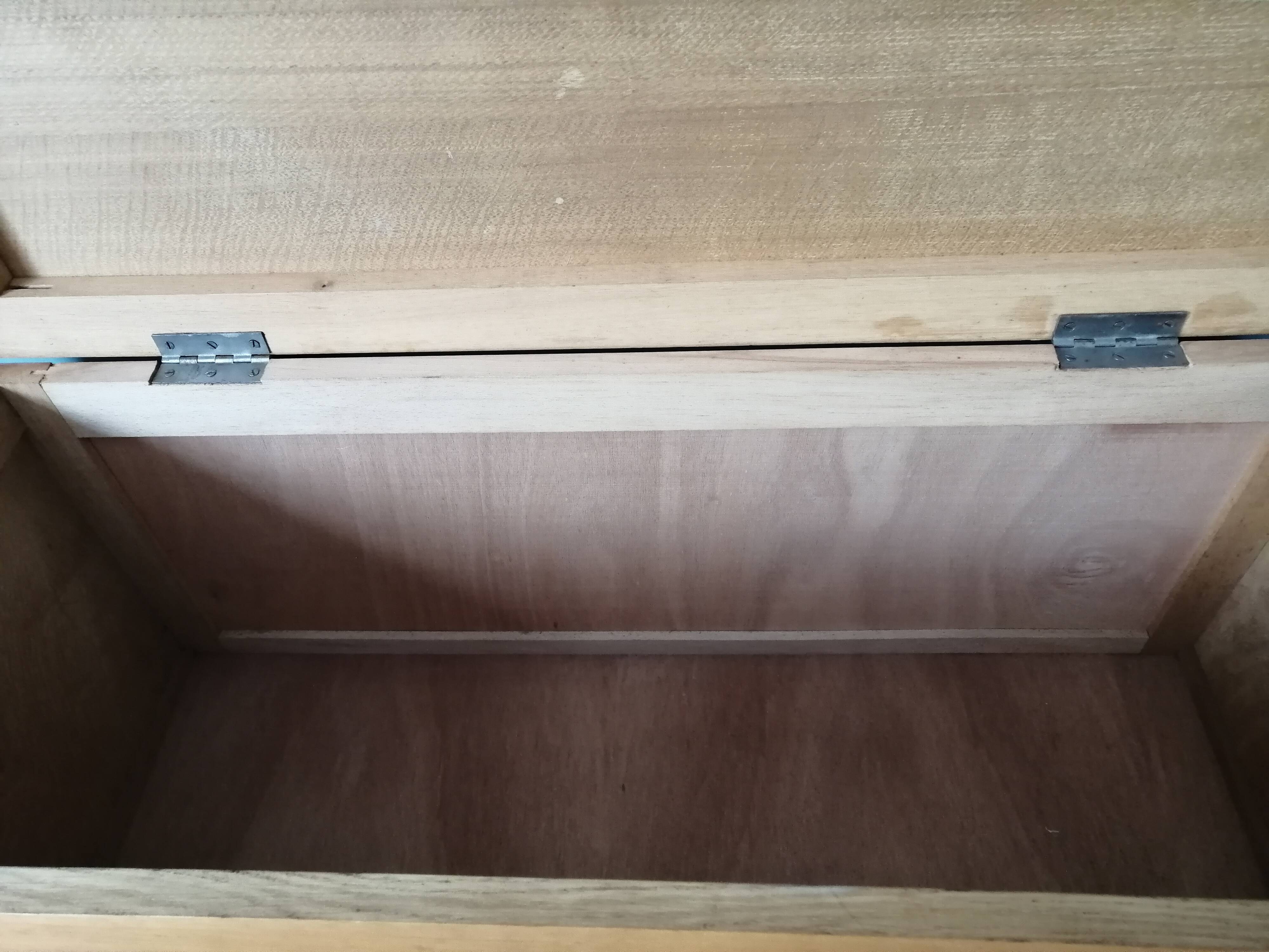 70s wooden box, bench