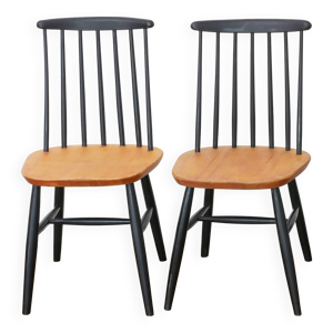 2 chaises vintage - Entièrement