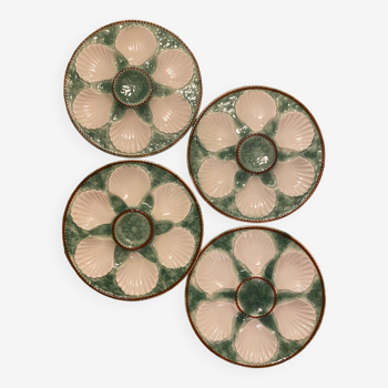 Set of 4 Longchamp oyster plates
