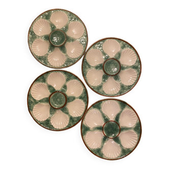 Set of 4 Longchamp oyster plates