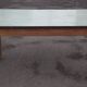 Wooden table formica top green vintage water