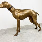 Life size brass dog sculpture, 1960s