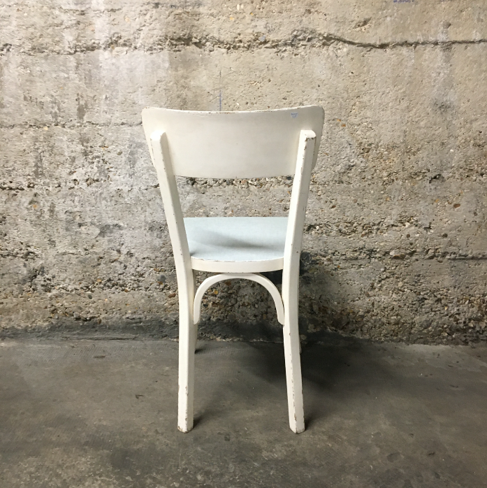 Series of 4 Baumann wooden chairs