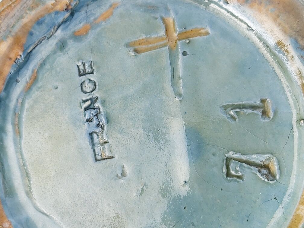 Vase Emile Simonod Savoie fish decorations