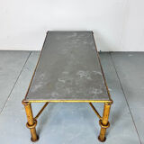 Gilded Regency coffee table by Giovani Banci for Hermès, Italy, 1970s