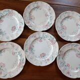 set of 6 flat plates English earthenware Johnson Brothers “Lynton”