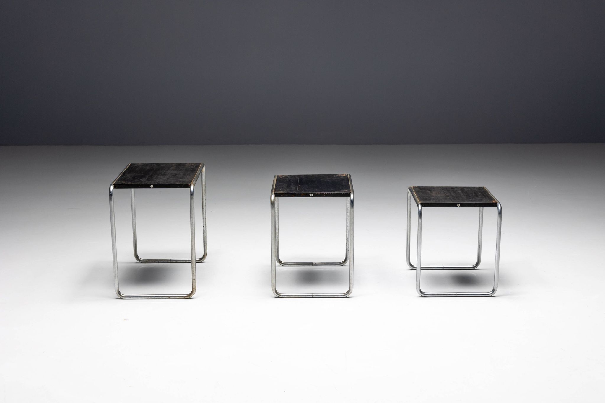 First Edition Side Tables by Marcel Breuer for Thonet, Germany, 1930s