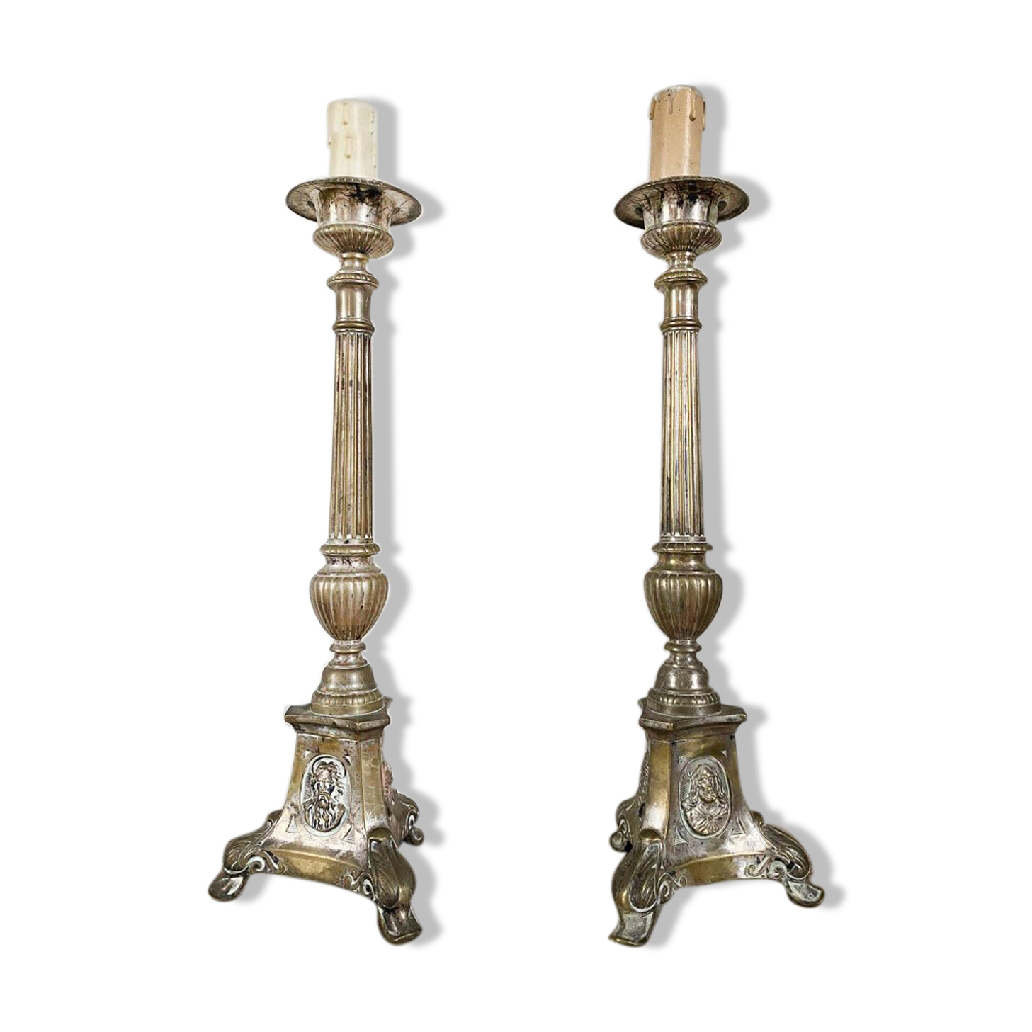 Pair of pic Cierge, Louis XVI