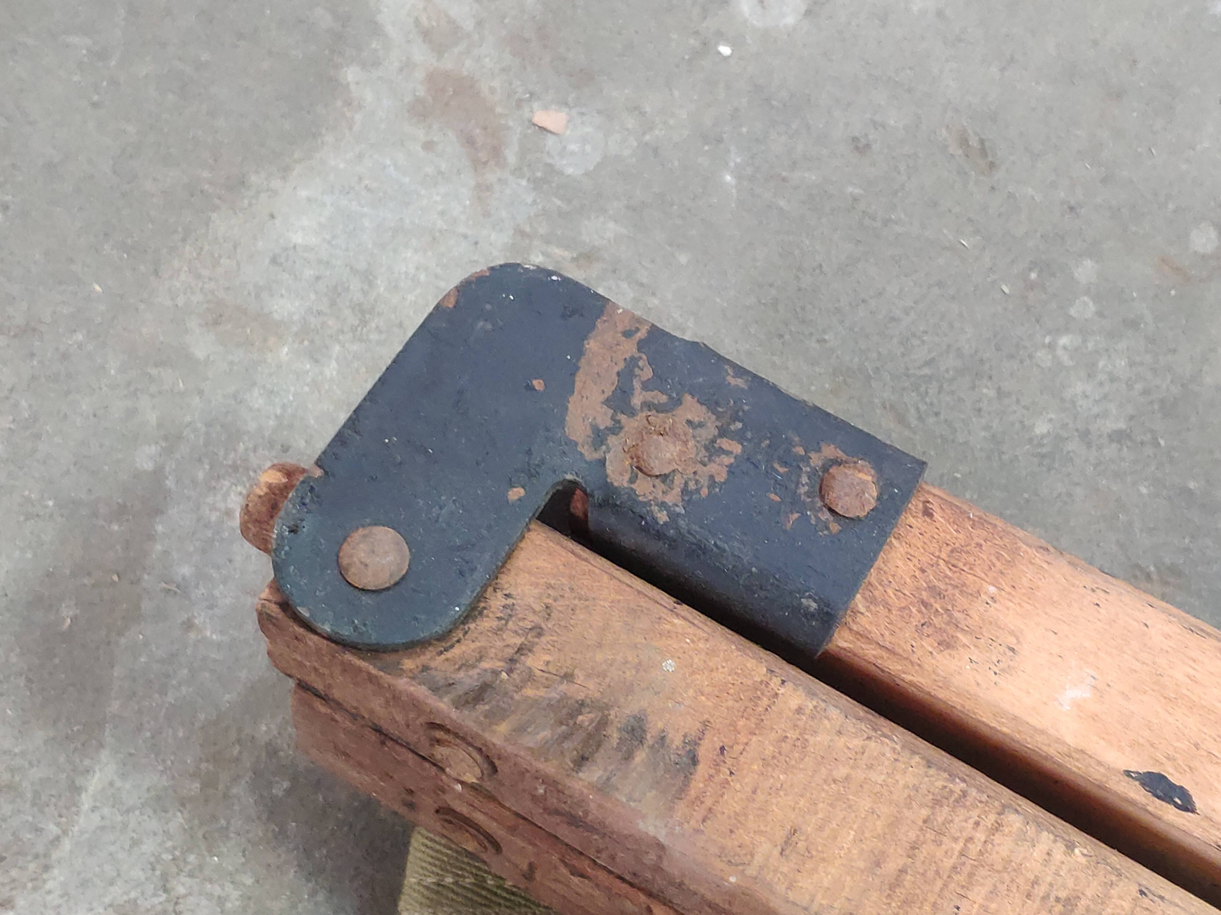 Military folding camp bed