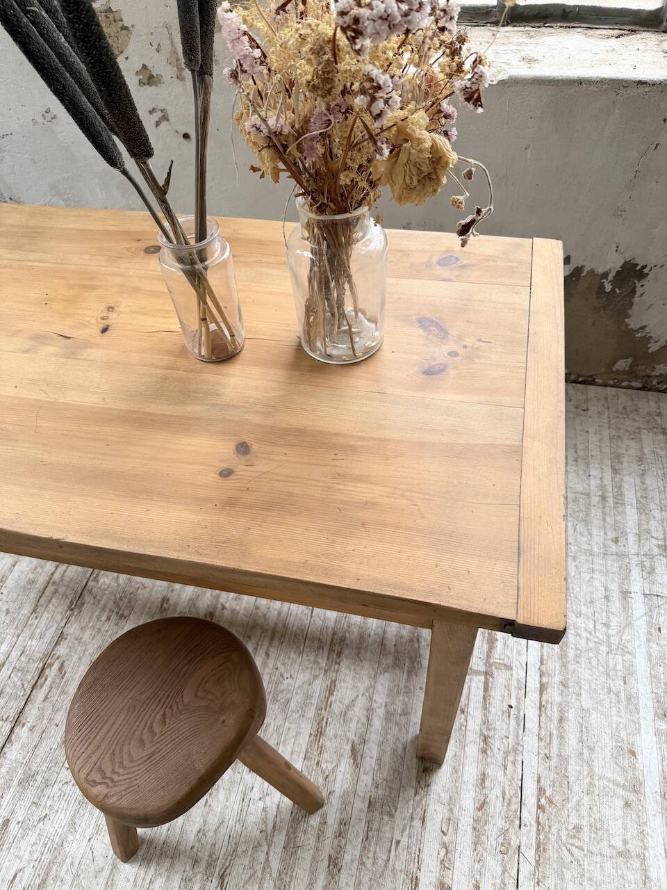 Farm table in pine, 1950s