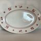 Oval earthenware dish, Luneville model Daniel