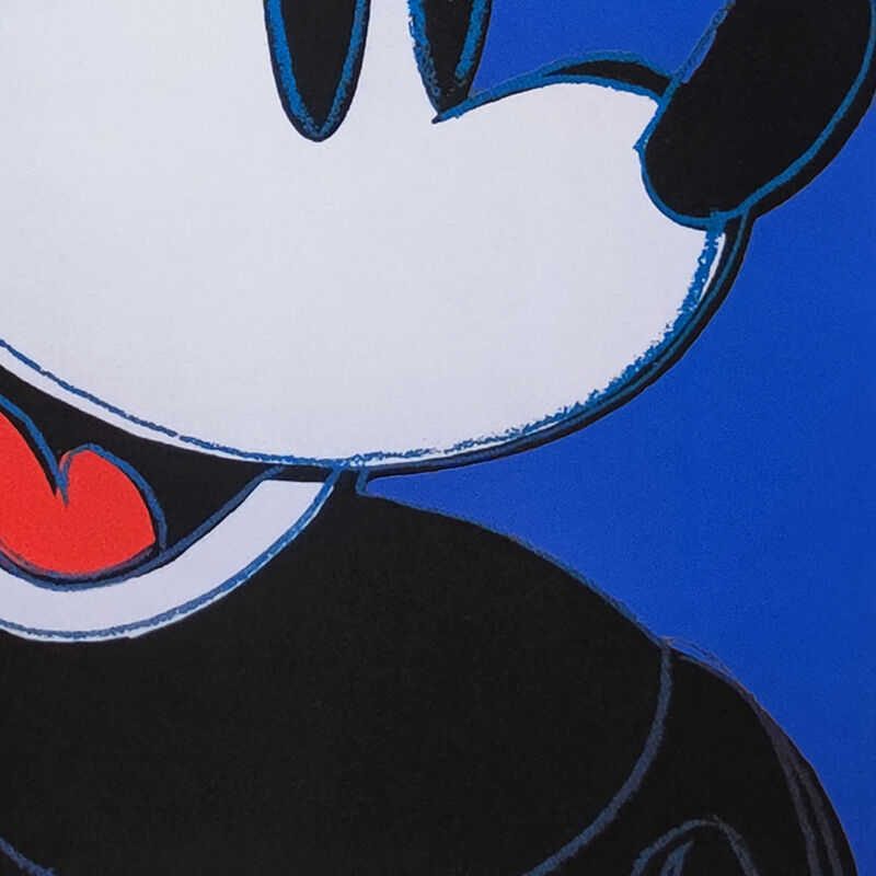 1980s andy warhol "mickey mouse" limited edition lithograph by Leo Castelli